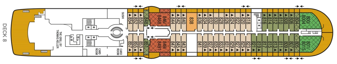 Seabourn Seabourn Ovation Deck Plan 8