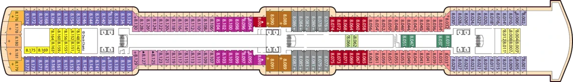 Cunard Line Queen Elizabeth Deck 8