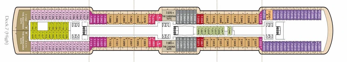 Cunard Line Queen Victoria Deck 7