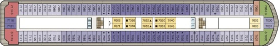 Oceania Cruises Regatta Deck Plan 7