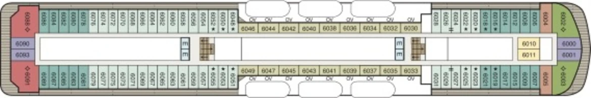 Oceania Cruises Regatta Deck Plan 6