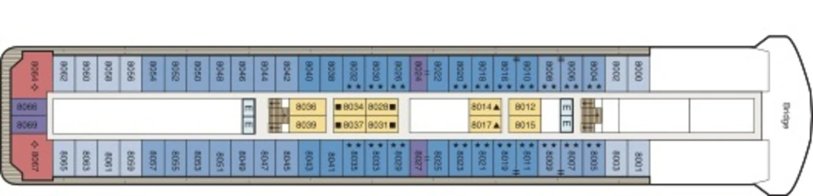 Oceania Cruises Regatta Deck Plan 8