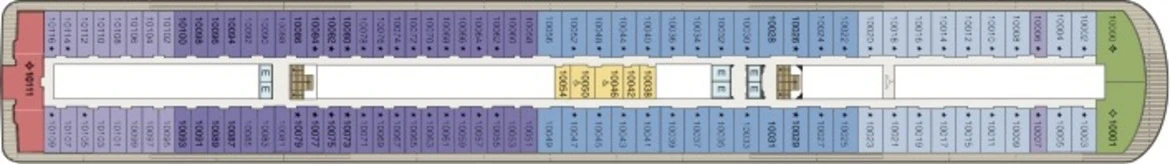 Oceania Cruises Riviera Deck Plan 10