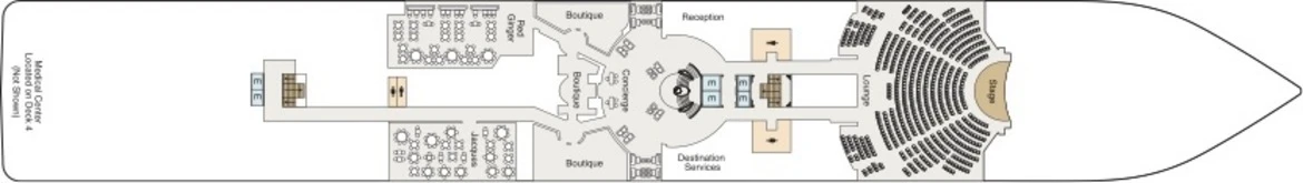 Oceania Cruises Riviera Deck Plan 5