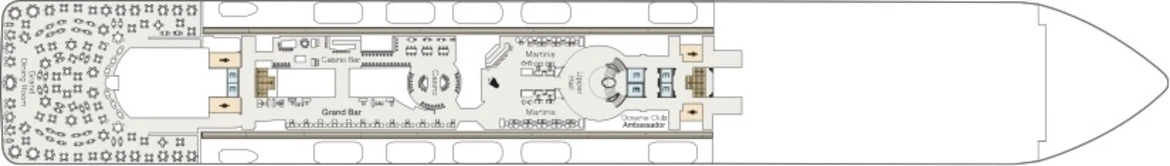 Oceania Cruises Riviera Deck Plan 6