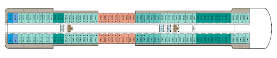 Oceania Cruises Riviera Deck Plan 7