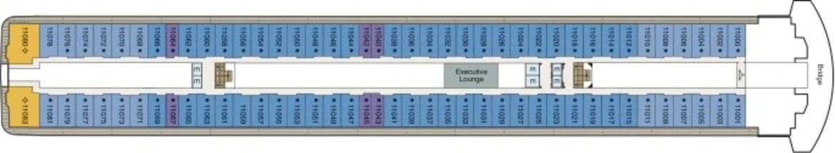 Oceania Cruises Riviera Deck Plan 11