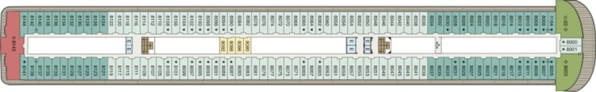 Oceania Cruises Riviera Deck Plan 8