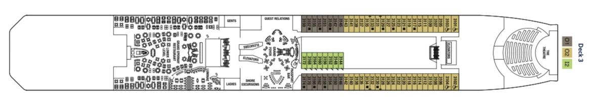 Celebrity Cruises Celebrity Solstice Deck Plan 3