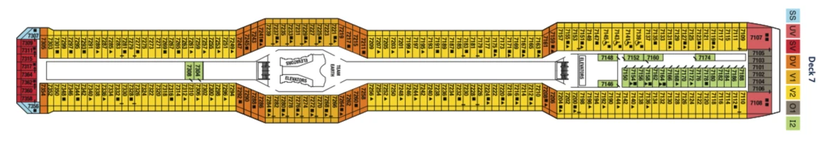 Celebrity Cruises Celebrity Solstice Deck Plan 7