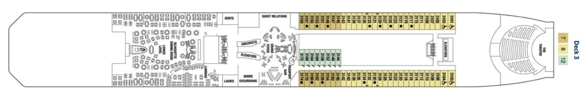 Celebrity Cruises Celebrity Equinox Deck Plan 3