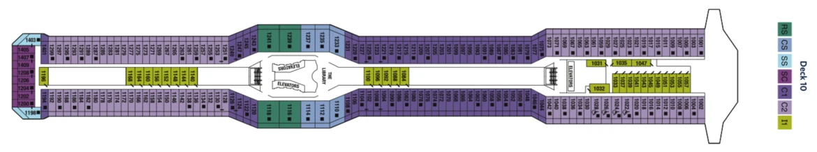 Celebrity Cruises Celebrity Eclipse Deck Plan 10