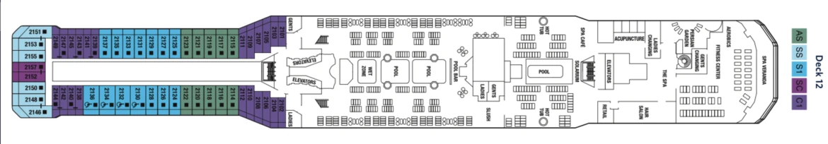 Celebrity Cruises Celebrity Eclipse Deck Plan 12