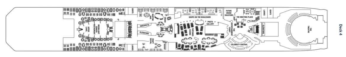 Celebrity Cruises Celebrity Eclipse Deck Plan 4