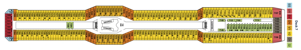 Celebrity Cruises Celebrity Eclipse Deck Plan 7