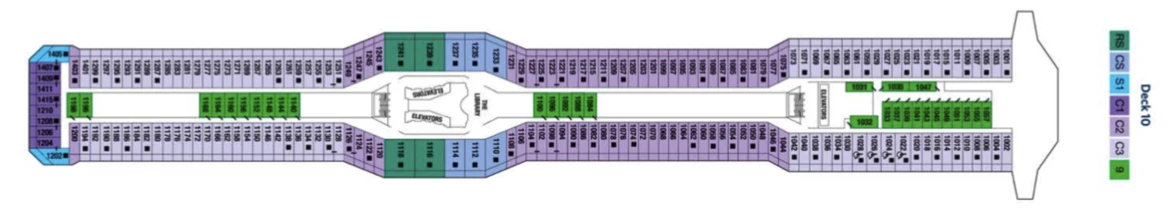 Celebrity Cruises Celebrity Silhouette Deck Plan 10