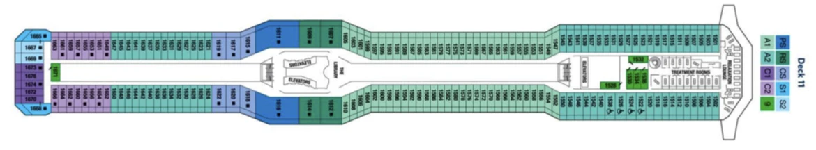 Celebrity Cruises Celebrity Silhouette Deck Plan 11