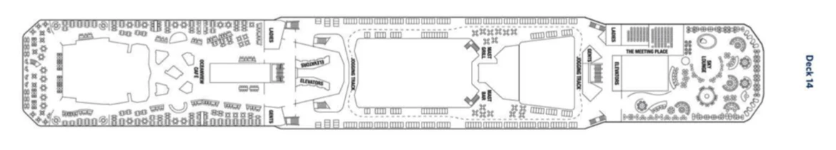 Celebrity Cruises Celebrity Silhouette Deck Plan 14