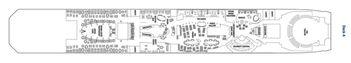 Celebrity Cruises Celebrity Silhouette Deck Plan 4