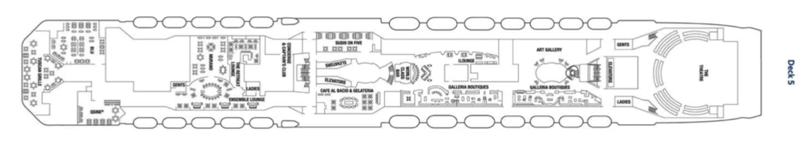 Celebrity Cruises Celebrity Silhouette Deck Plan 5