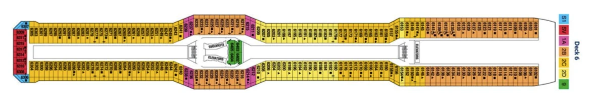 Celebrity Cruises Celebrity Silhouette Deck Plan 6