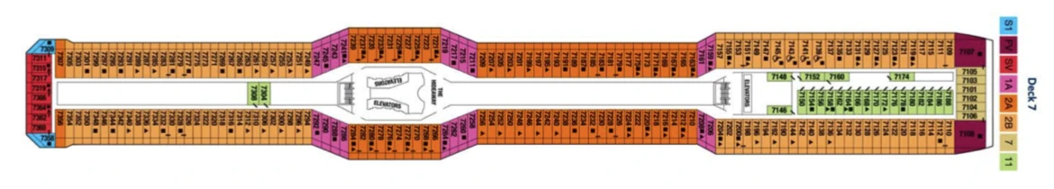 Celebrity Cruises Celebrity Silhouette Deck Plan 7
