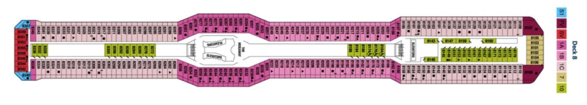 Celebrity Cruises Celebrity Silhouette Deck Plan 8