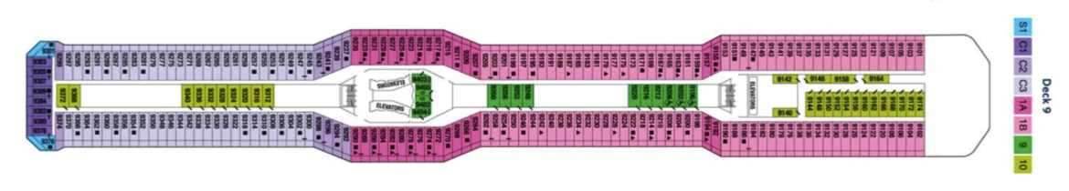 Celebrity Cruises Celebrity Silhouette Deck Plan 9