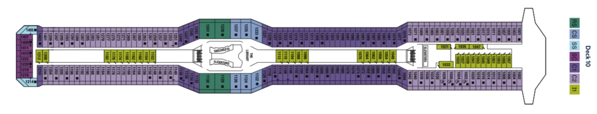 Celebrity Cruises Celebrity Reflection Deck Plan 10