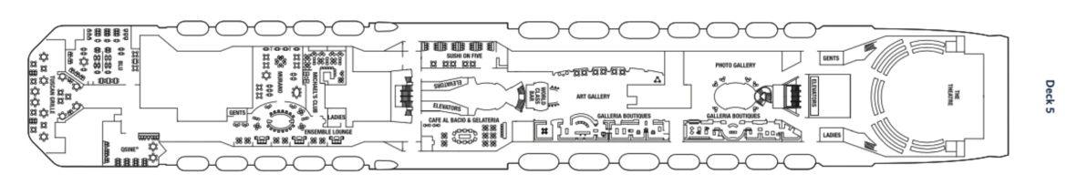 Celebrity Cruises Celebrity Reflection Deck Plan 5