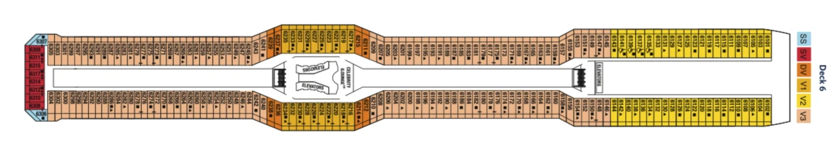 Celebrity Cruises Celebrity Reflection Deck Plan 6