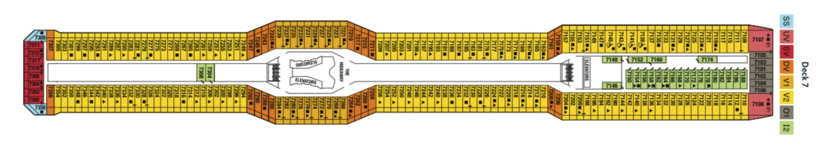 Celebrity Cruises Celebrity Reflection Deck Plan 7