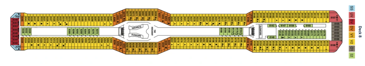 Celebrity Cruises Celebrity Reflection Deck Plan 8