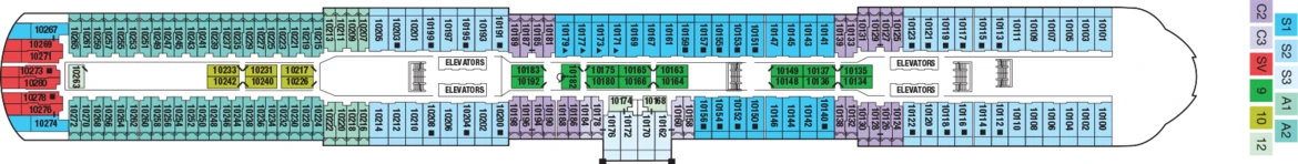 Celebrity Cruises Celebrity Edge Deck Plans Deck 10