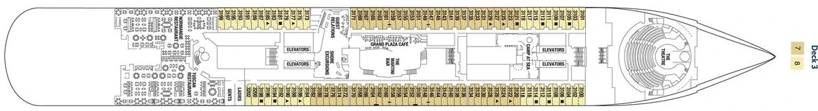 Celebrity Cruises Celebrity Edge Deck Plans Deck 3