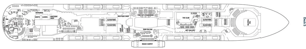 Celebrity Cruises Celebrity Edge Deck Plans Deck 5