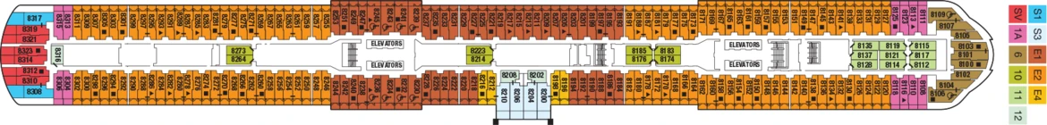 Celebrity Cruises Celebrity Edge Deck Plans Deck 8