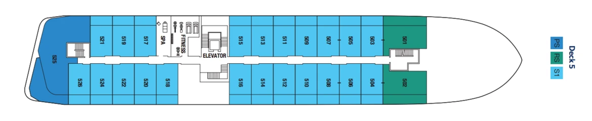 Celebrity Cruises Celebrity Flora Deck Plans Deck 5