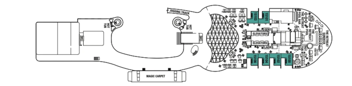 Celebrity Cruises Celebrity Apex Deck Plan 16