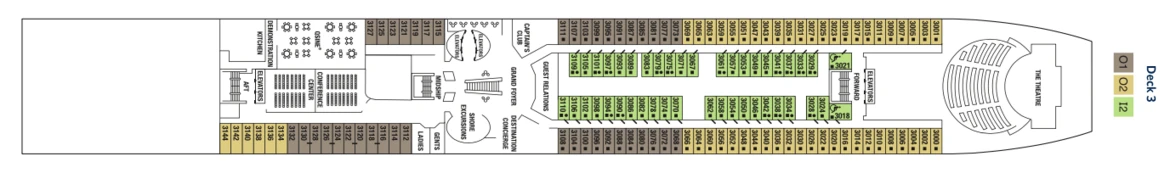 Celebrity Cruises Celebrity Constellation Deck Plan 3