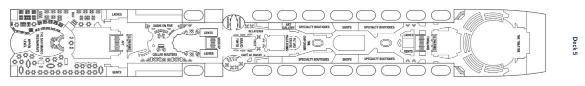 Celebrity Cruises Celebrity Constellation Deck Plan 5