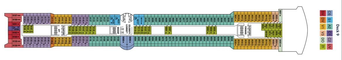 Celebrity Cruises Celebrity Constellation Deck Plan 9