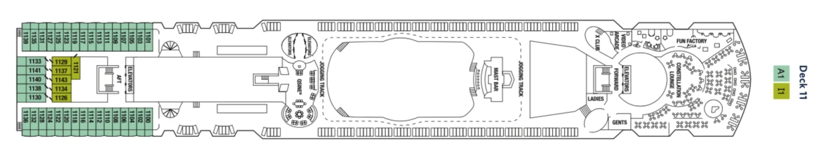 Celebrity Cruises Celebrity Infinity Deck Plan 11