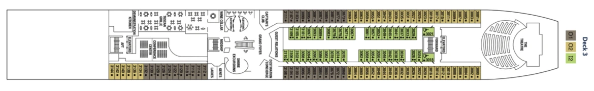 Celebrity Cruises Celebrity Infinity Deck Plan 3