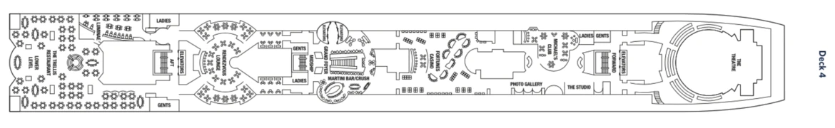 Celebrity Cruises Celebrity Infinity Deck Plan 4