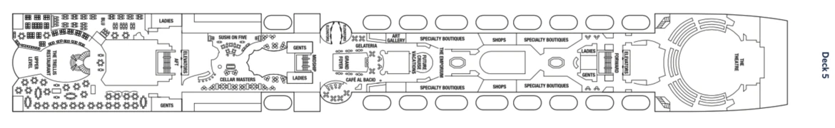 Celebrity Cruises Celebrity Infinity Deck Plan 5