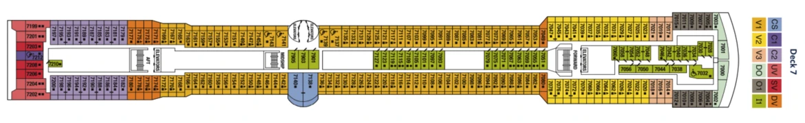 Celebrity Cruises Celebrity Infinity Deck Plan 7