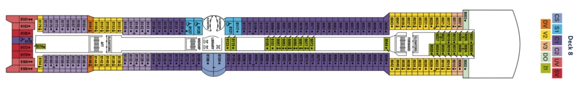 Celebrity Cruises Celebrity Infinity Deck Plan 8