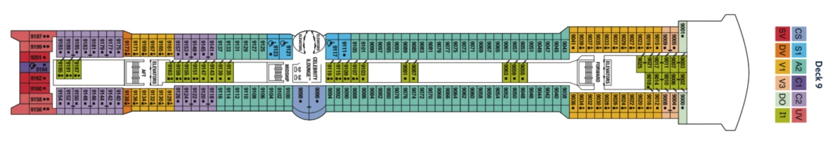 Celebrity Cruises Celebrity Infinity Deck Plan 9