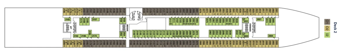 Celebrity Cruises Celebrity Millennium Deck Plan 2